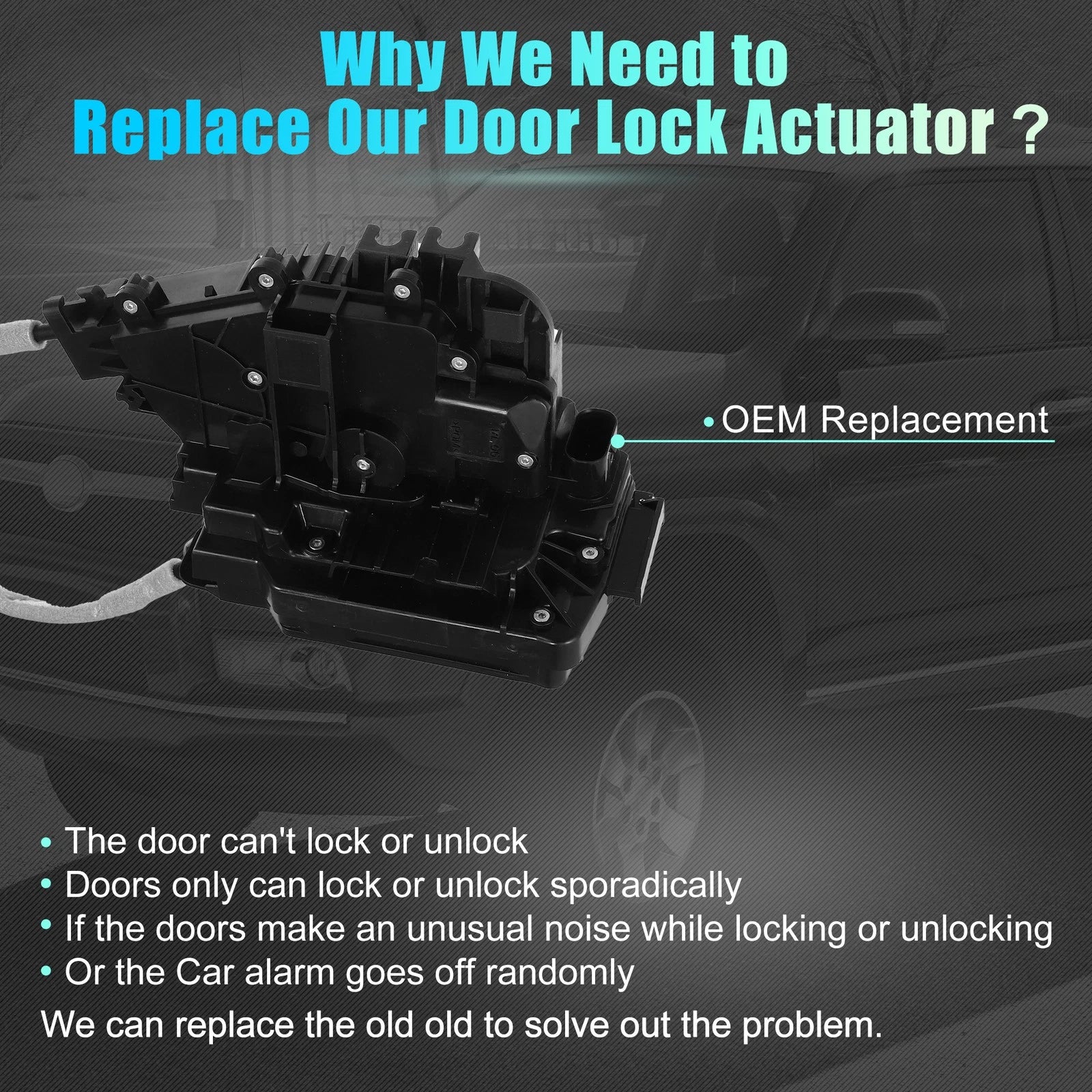 Rear Left Lower Door Lock Actuator Replacement for Mercedes GL GLE GLS ML (2009–2015)