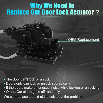 Rear Left Lower Door Lock Actuator Replacement for Mercedes GL GLE GLS ML (2009–2015)