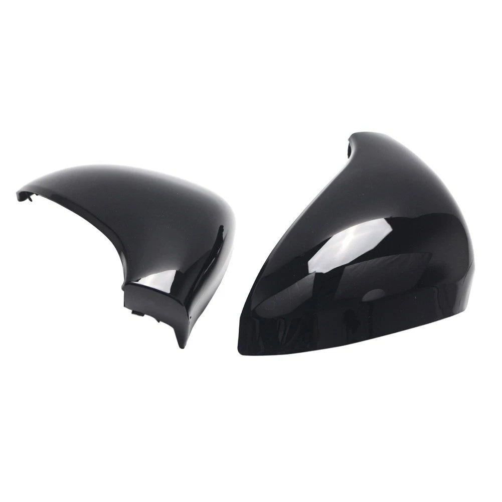 Glossy Black Side Rear View Mirror Cover Cap for Peugeot 207 (2006–2015)