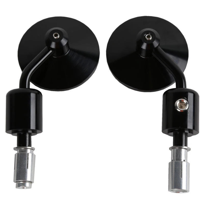 3" Round Rearview Mirrors for Harley (7/8" Handle Bars)