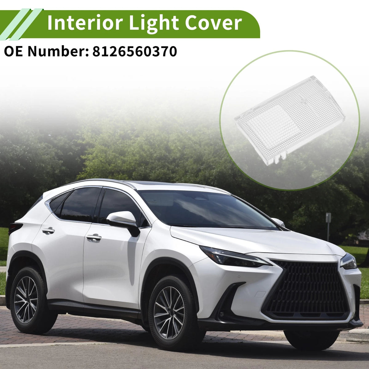 Interior Light Cover Front Left Replacement for Lexus GX460 (2010–2023)