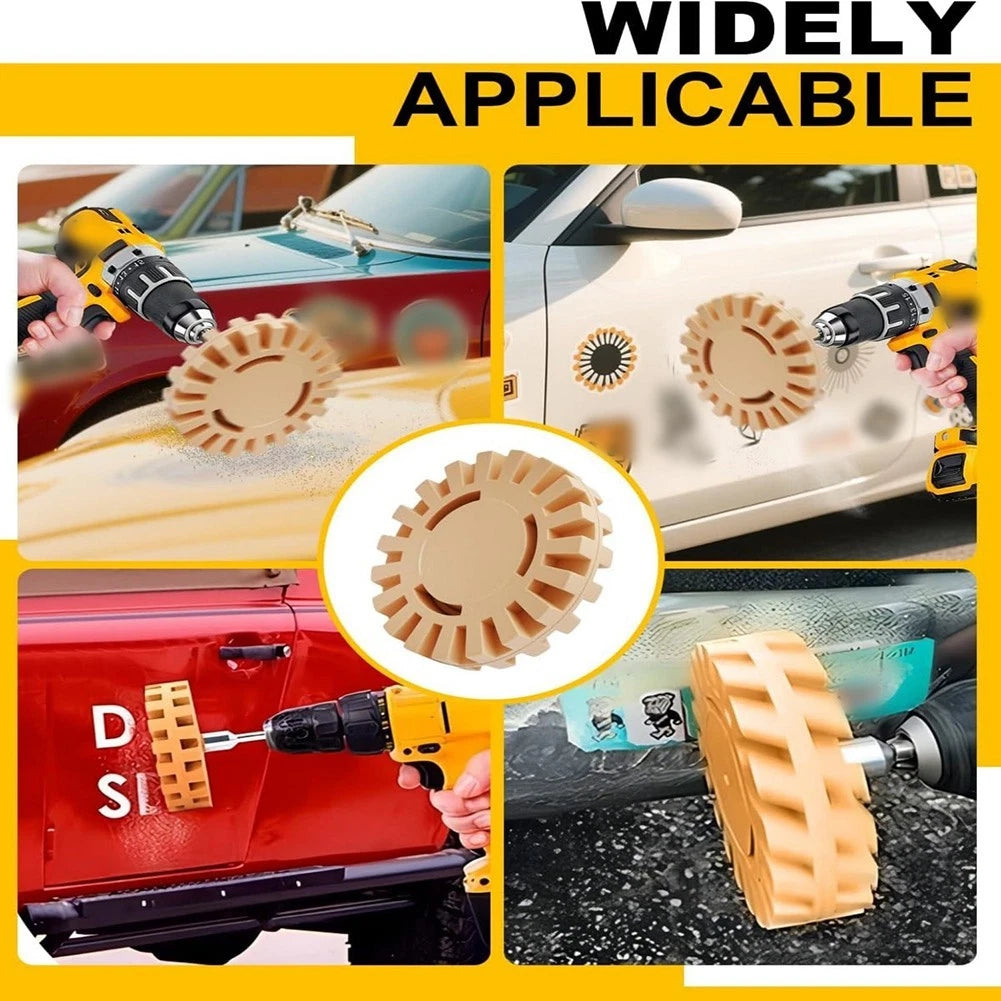 Set of 4 Drill Eraser Wheels for Precision Decal Removal