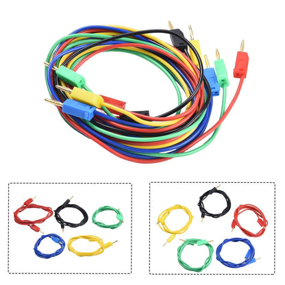 5PCS 2MM Banana Test Wires for Enhanced Connectivity