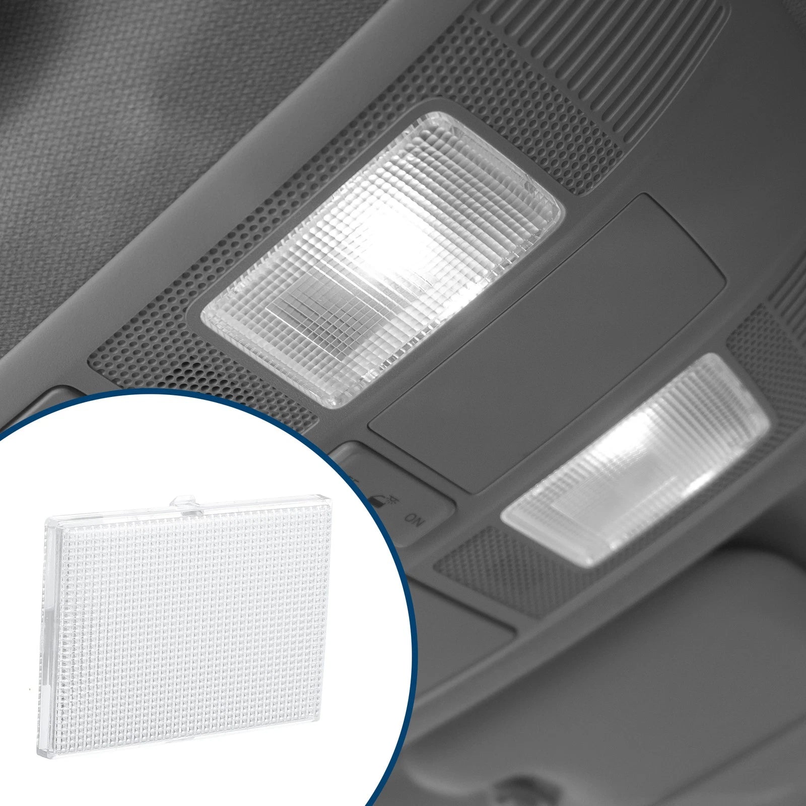 Dome Light Cover Replacement for Chevy and GMC Trucks (1988–1998) Clear