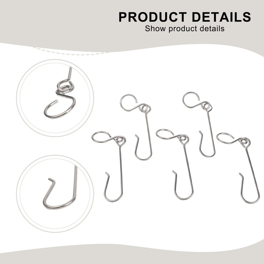 5PCS Stainless Steel Hooks for MAPP Propane Bottles