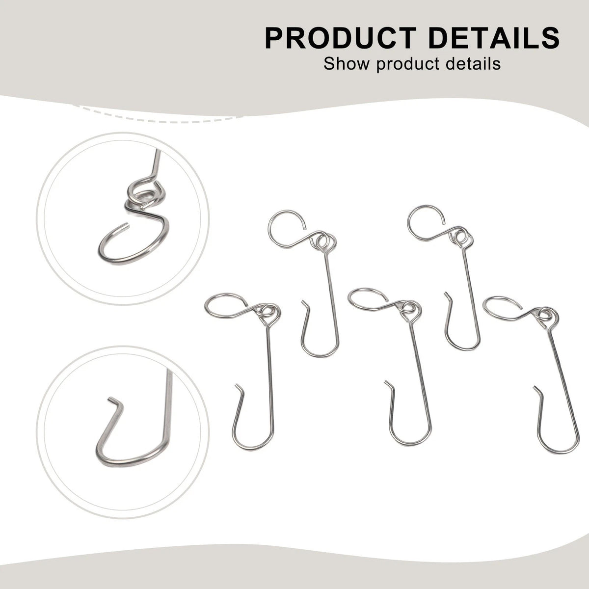 5PCS Stainless Steel Hooks for MAPP Propane Bottles