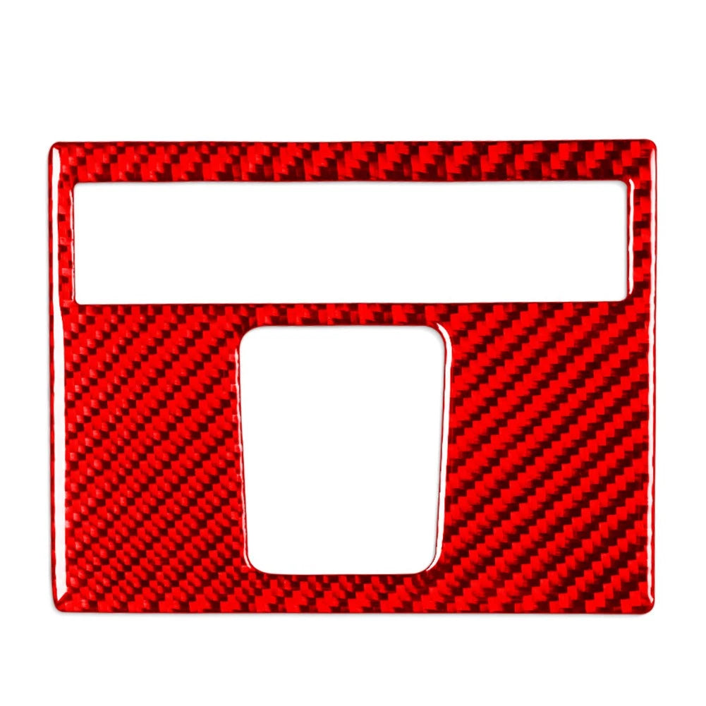 Rear Control Panel Molding Trim Carbon Fiber Red for Dodge Ram 1500 2500 3500 (2019–2023)