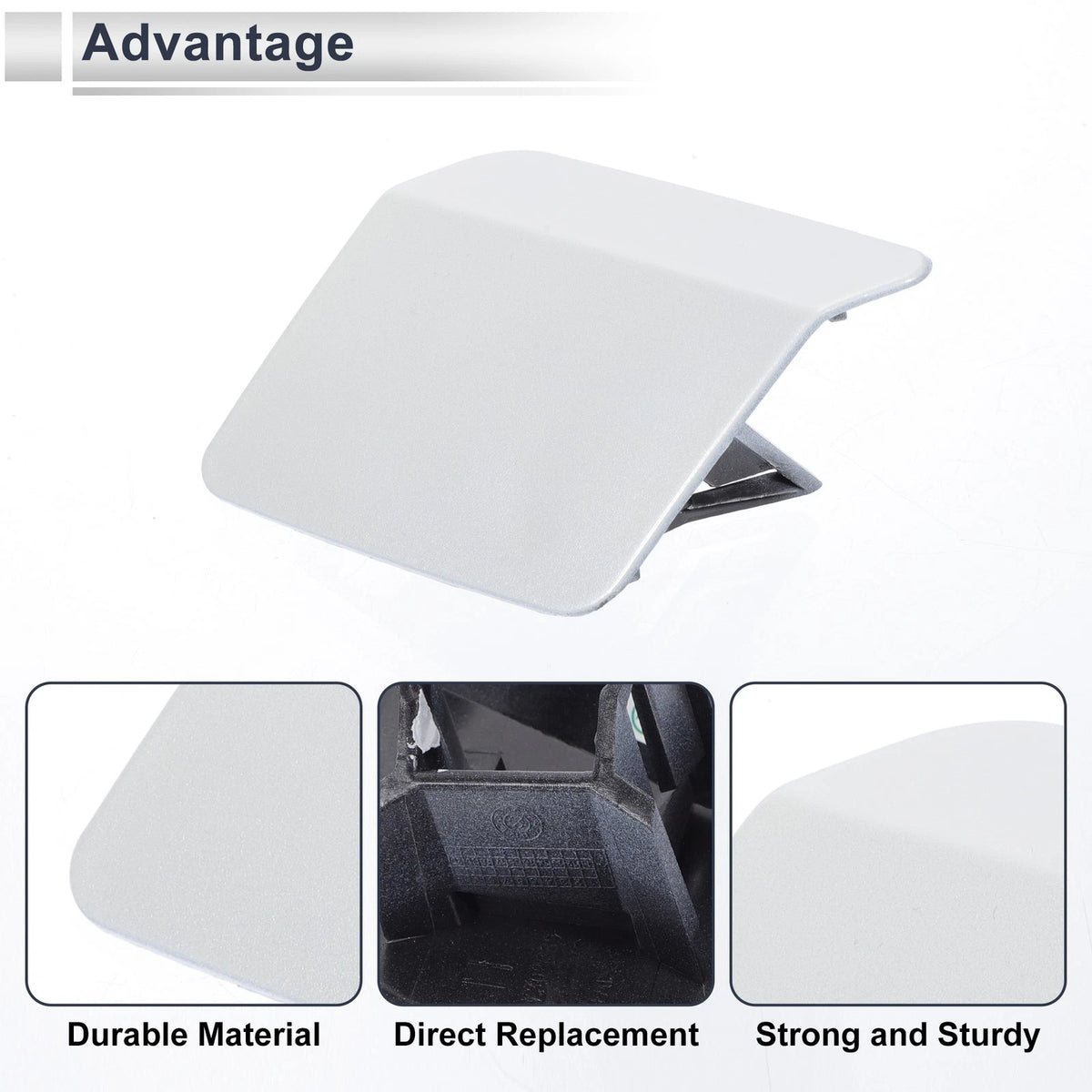 Headlight Washer Nozzle Cover Cap for BMW X5 F15 (2014–2018) - White