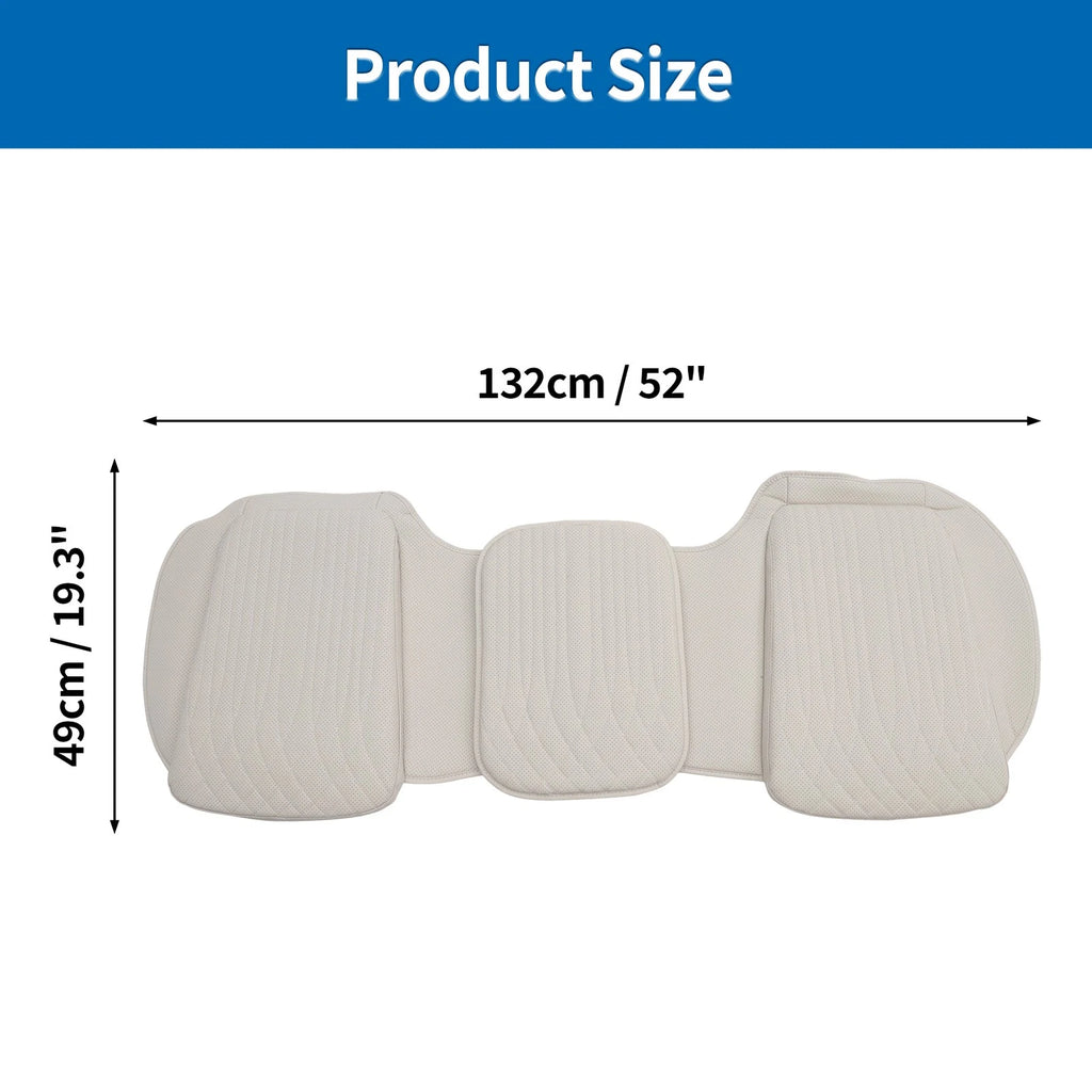 White Leather Back Seat Cover for
