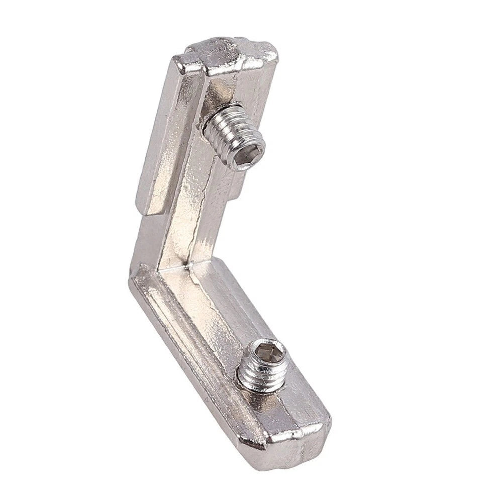 20pcs Corner Brackets for Slot Rack 25x25x9mm Silver