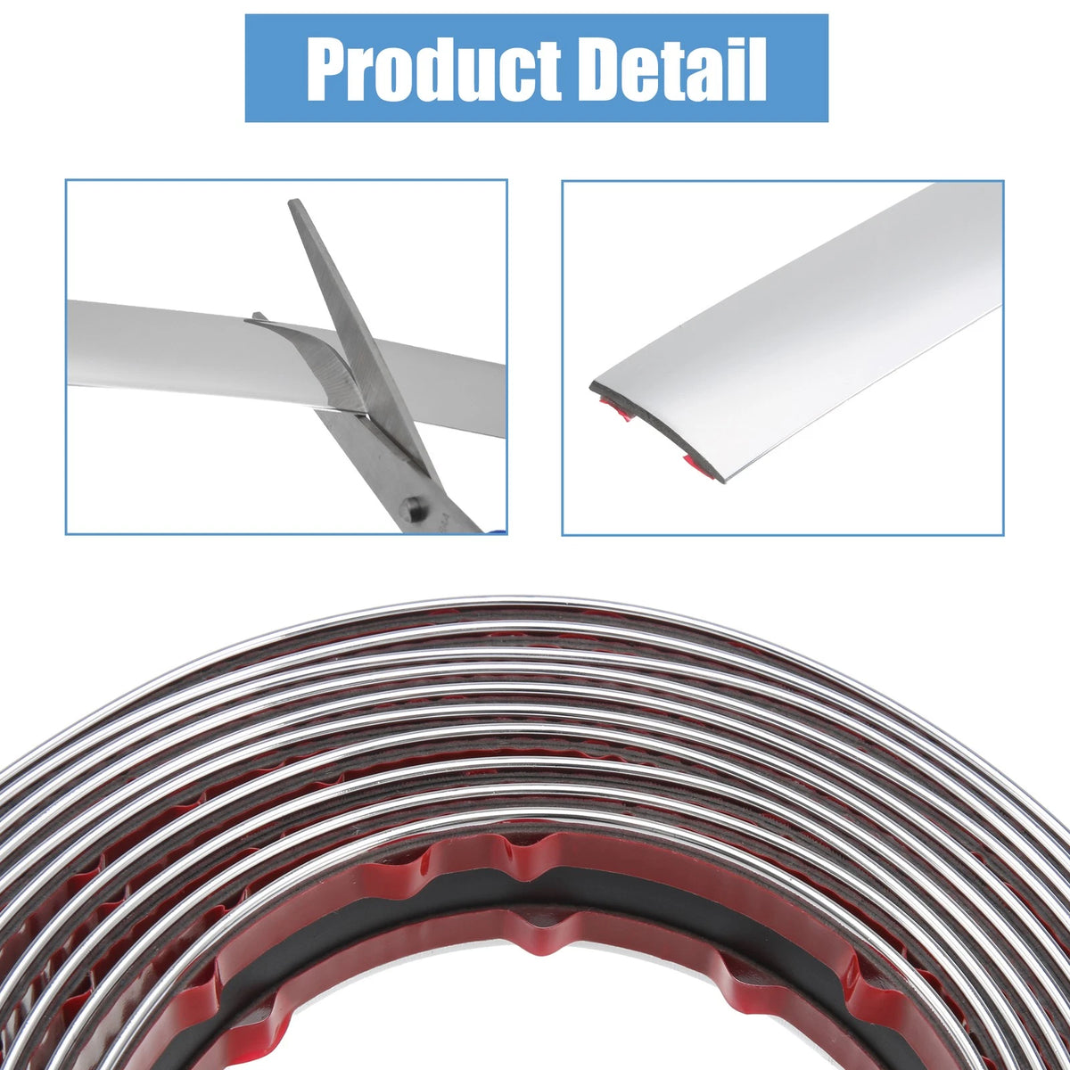 25mm Auto Trim Bumper Protector Strip for Car Trunk Door (16ft)