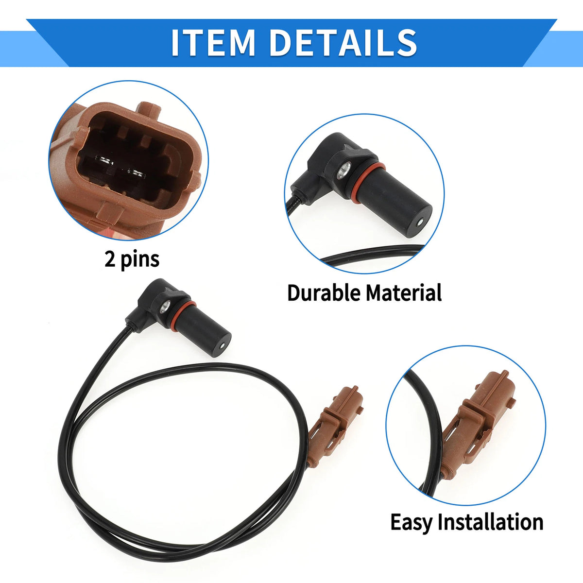 Crankshaft Position Sensor for FIAT 500X (2014–2020) No. 46469866