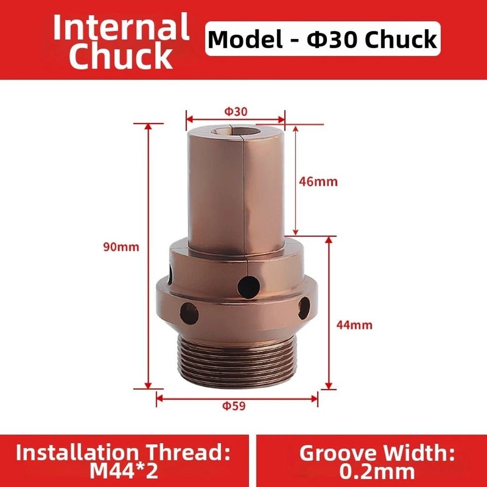 Robust Internal Support Chuck for CNC Lathe Spindle Heads