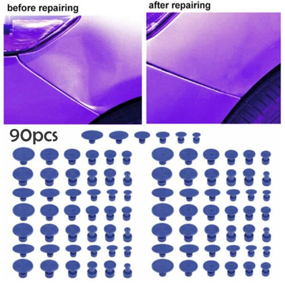 Tool Pulling Tabs Paintless 18 Different Sizes Car Dent Plastic Removal