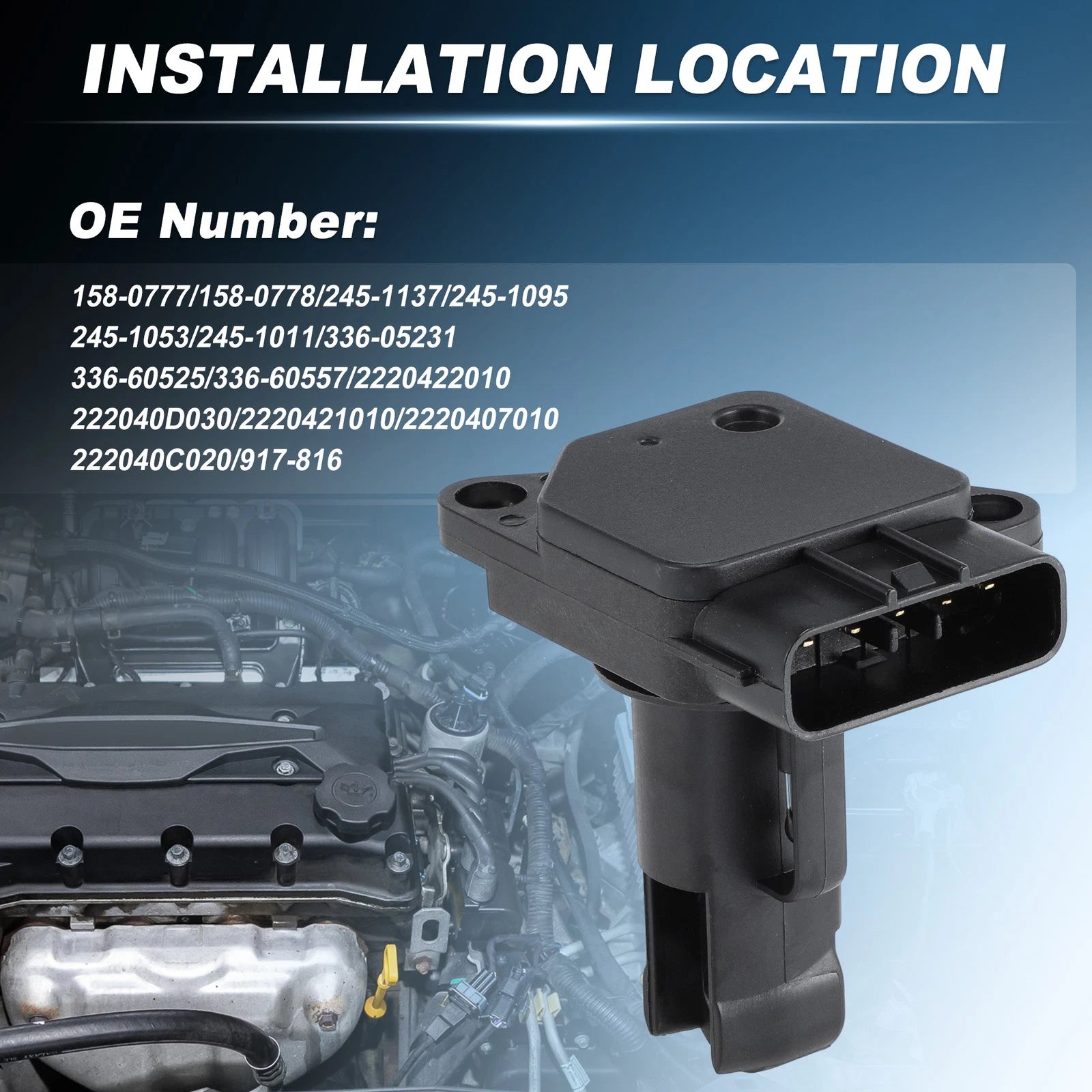 Mass Air Flow Sensor Meter Replacement for Mazda 3 (2004–2013)