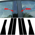 Pillar Stickers Post Side Trim Set for DIY Door Cover (Left & Right)