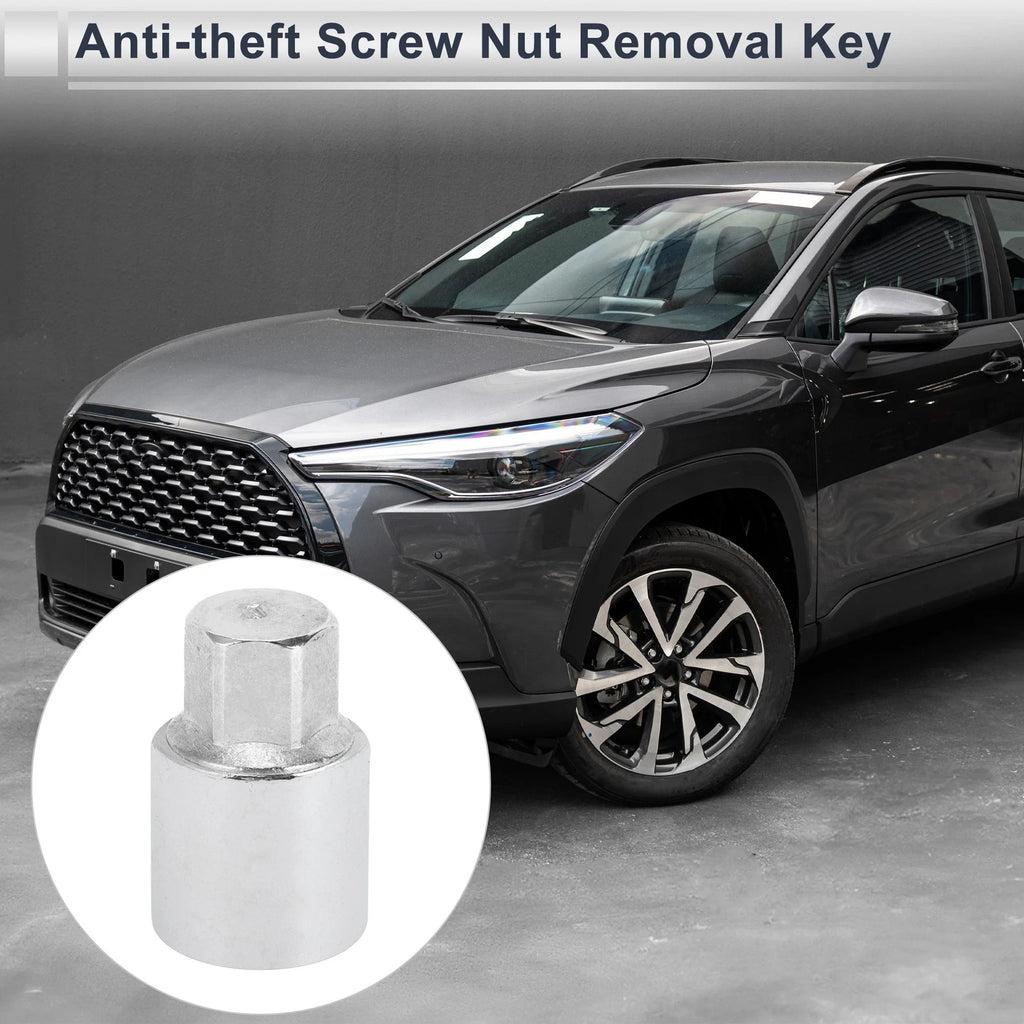 Type J Wheel Lock Lugnut Antitheft Screw Nut Removal Key for Toyota