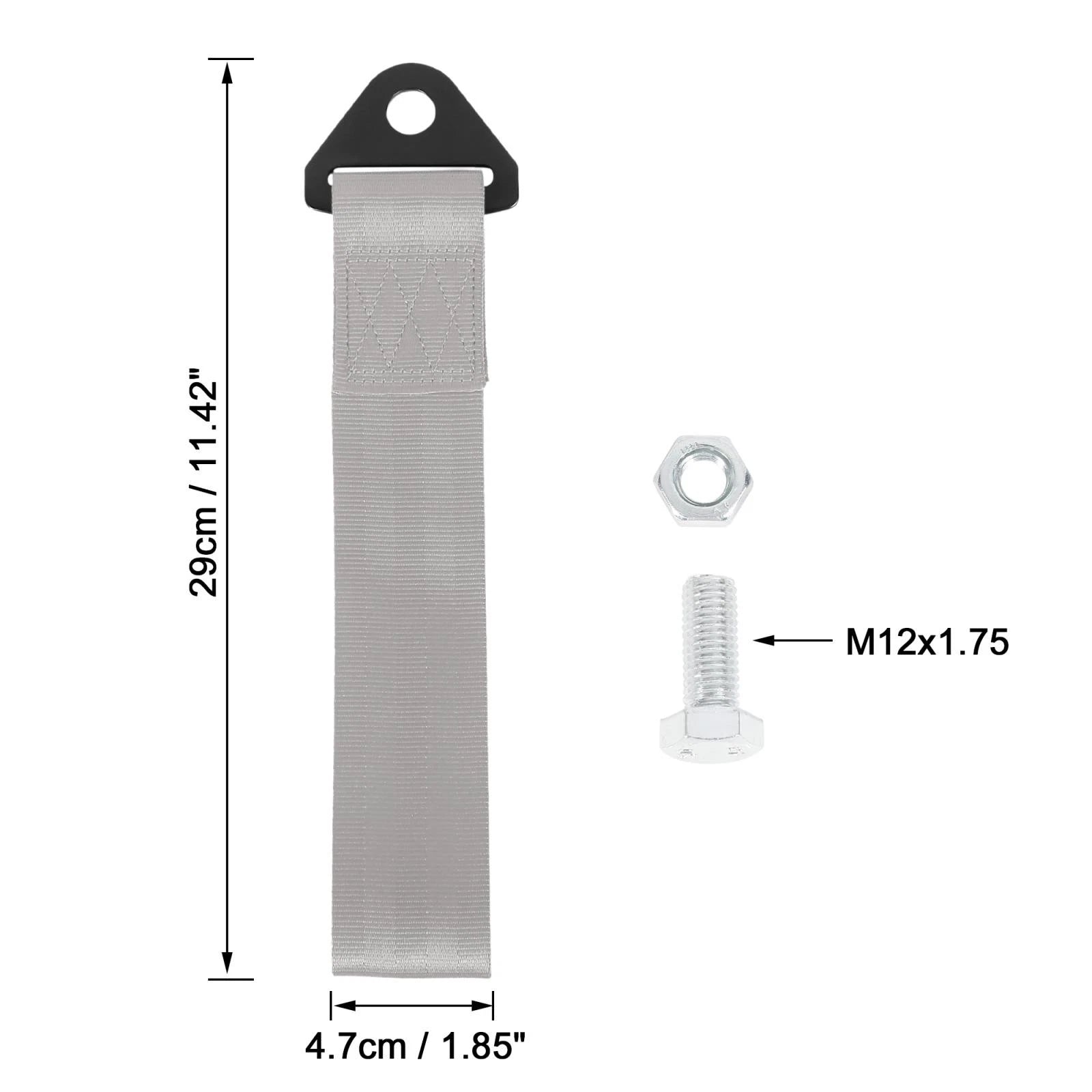 Tow Hook Bumper Strap Universal Fit for Car Truck Trailer Towing