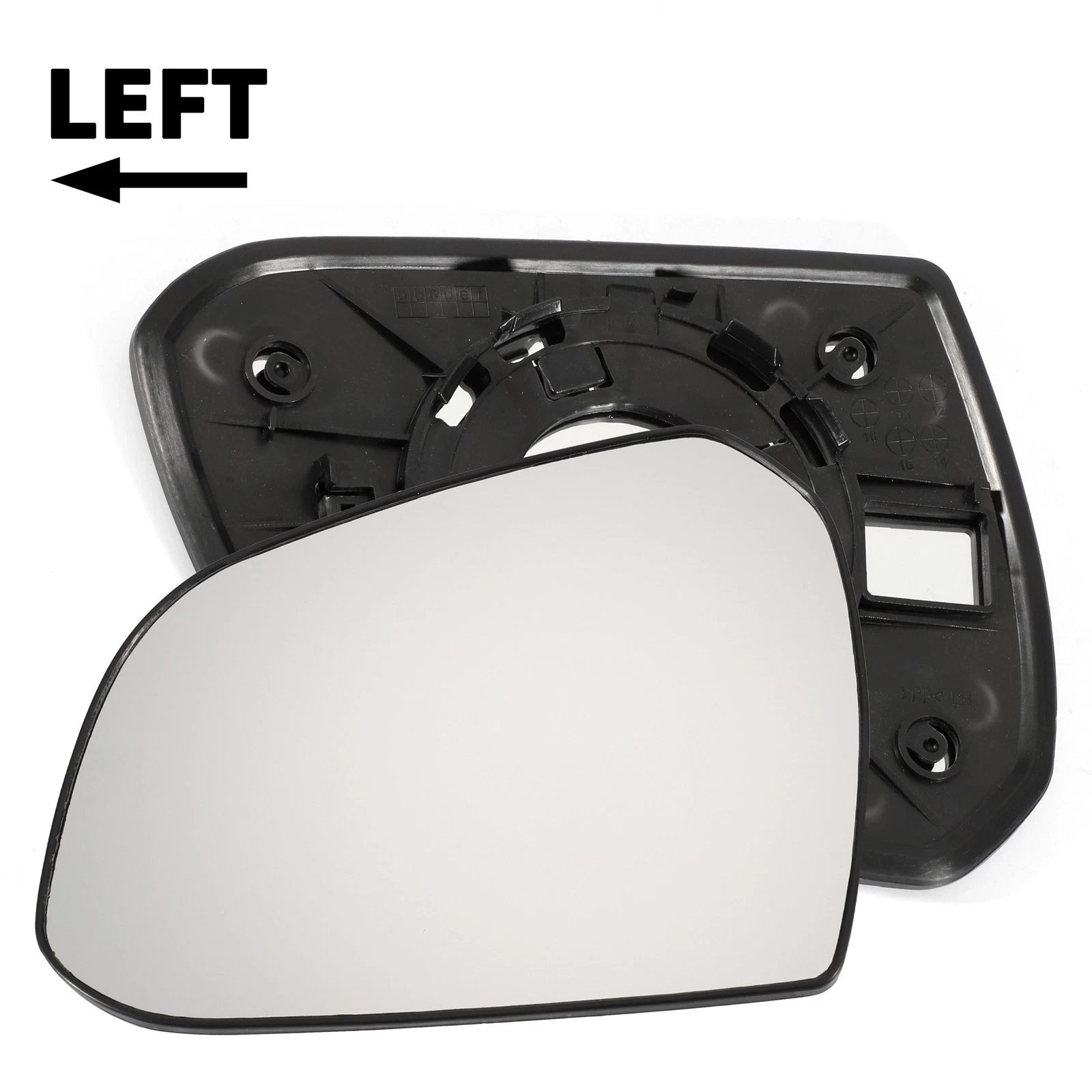 Left Side Mirror Glass Non Heated Replacement for Hyundai i10 (2013–2019)