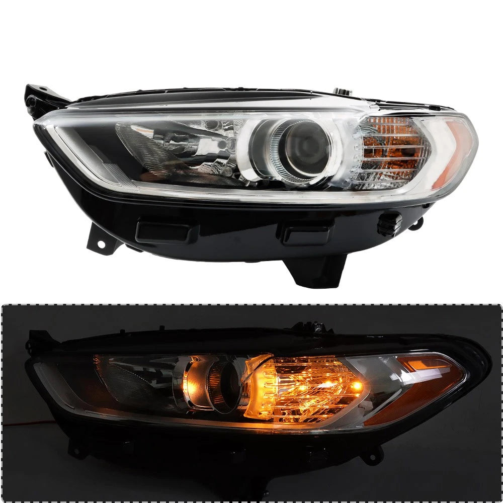 Headlight Lamp for Ford Fusion (2013–2016) Left Side Halogen