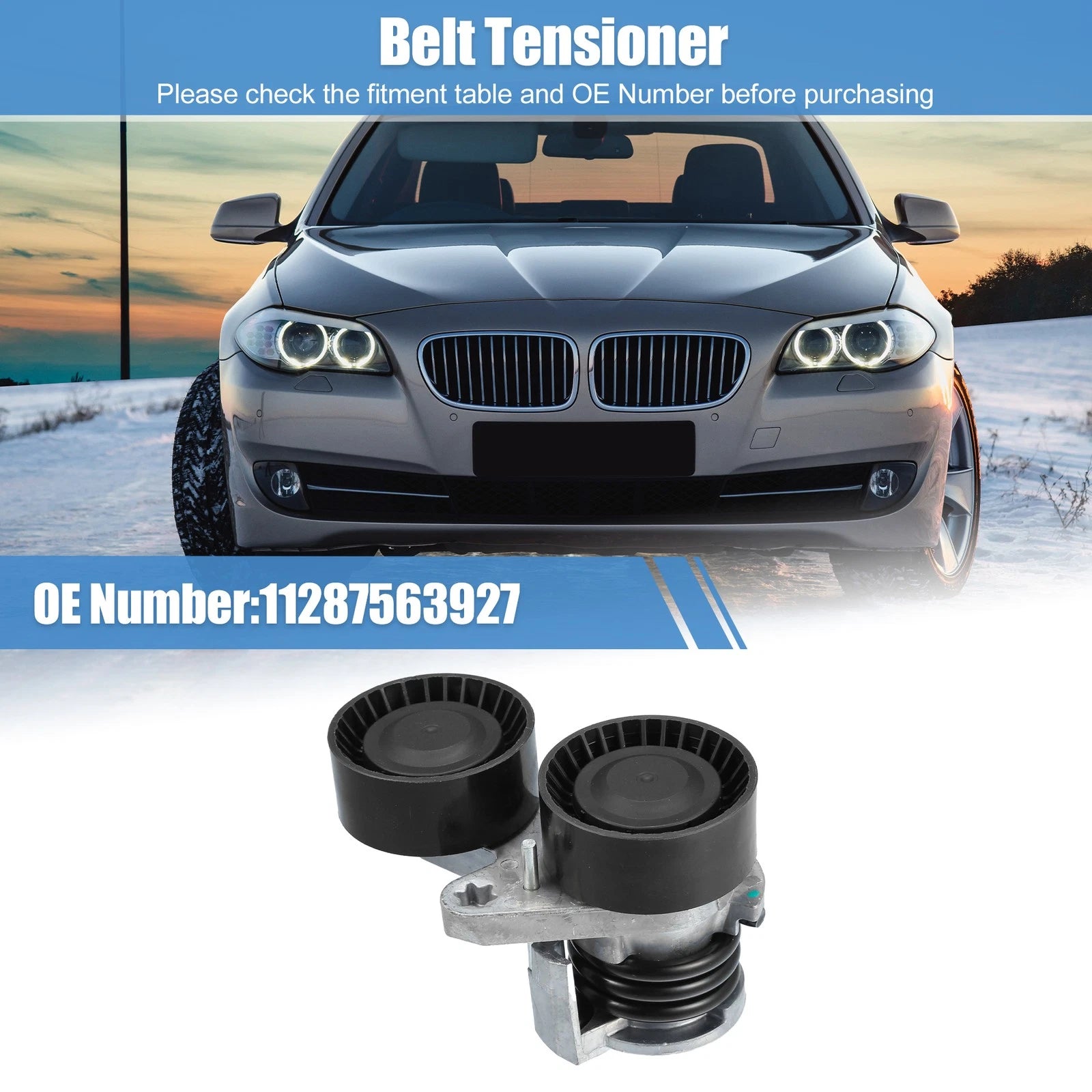 Engine Belt Tensioner Pulley Assembly for BMW 335i 3.0L (2007–2013)