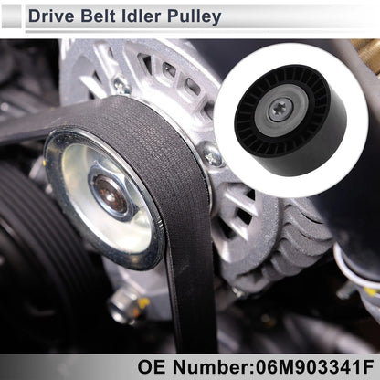 Drive Belt Idler Pulley for Audi A4 (2016–2025) No. 06M903341F Plastic