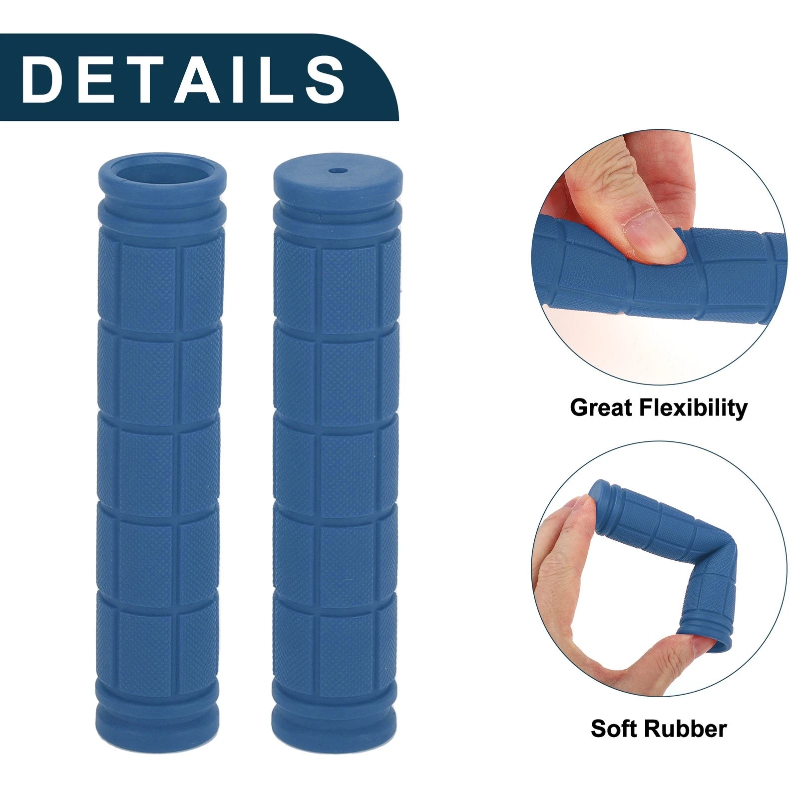 Handlebar Grip Covers 120mm Lightweight MTB End Grips Protector 1 Pair for Bike