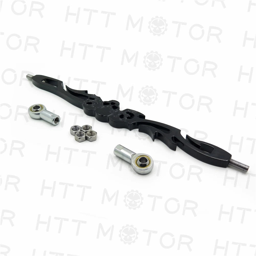 HTTMT Black Skull Shift Linkage +3" for Harley FXDWG Dyna Wide Glide (1993–2016)