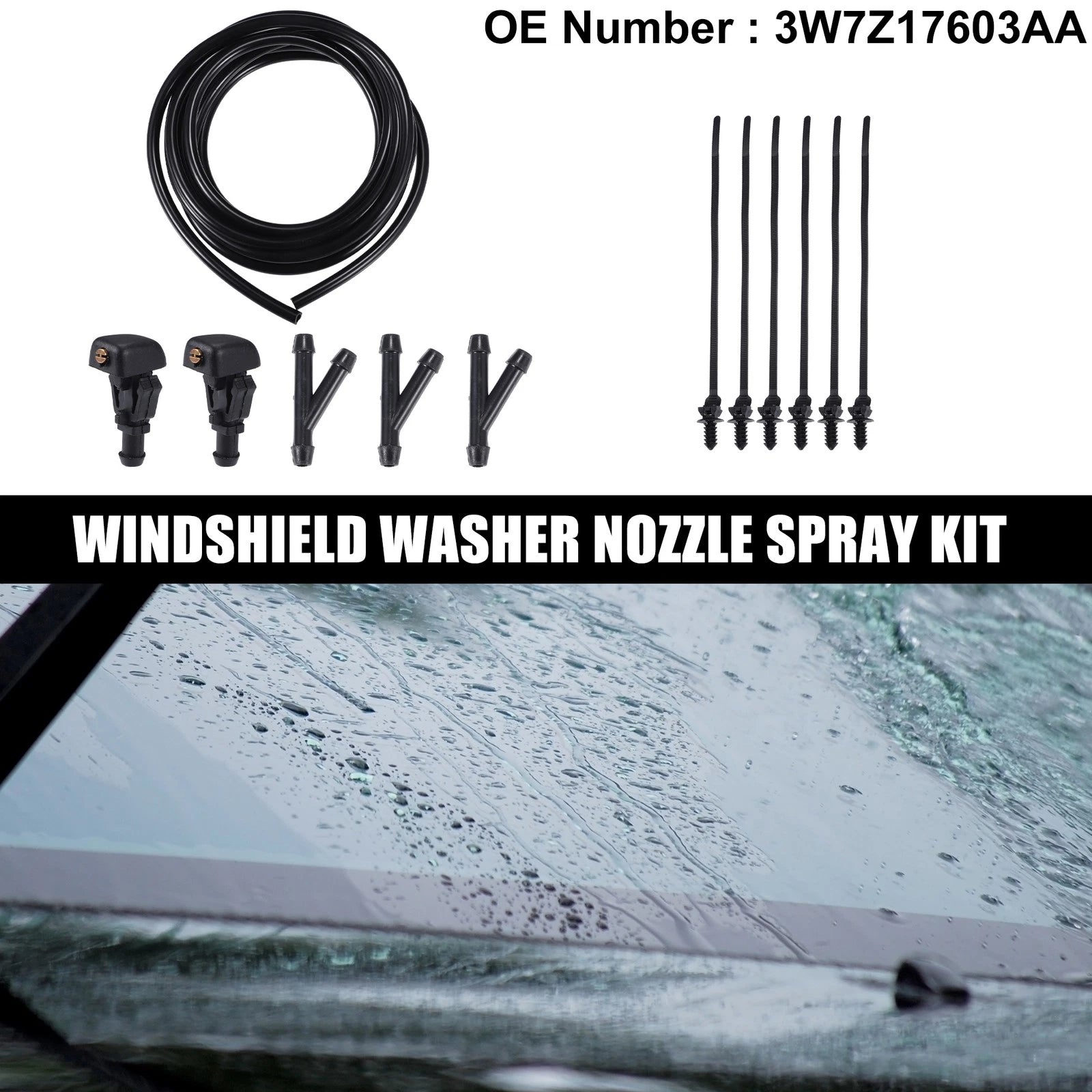 Windshield Washer Nozzle Spray Replacement for Ford Crown (2010–2011)