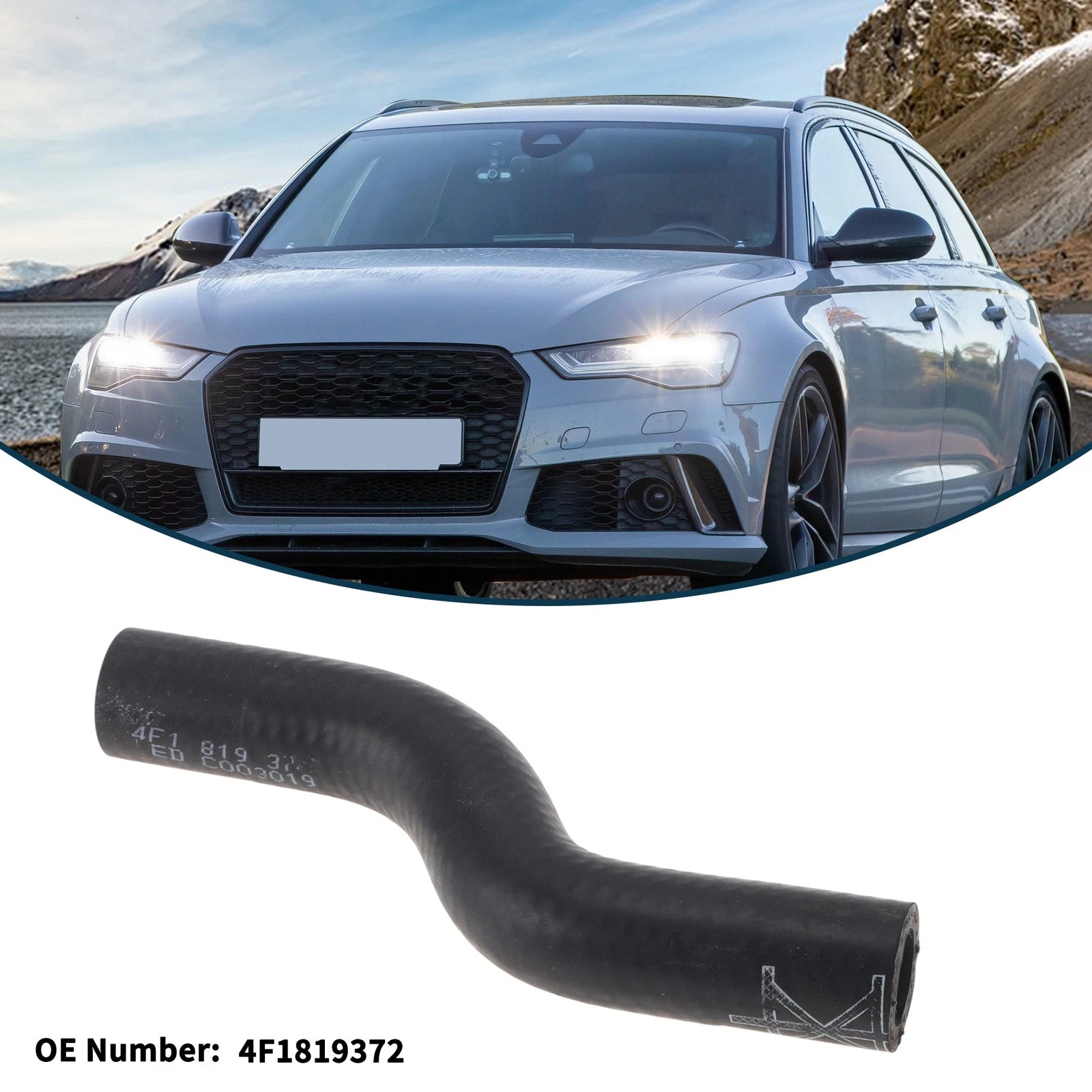 Radiator Hose Replacement Rubber for Audi A6 3.2L (2006–2011)