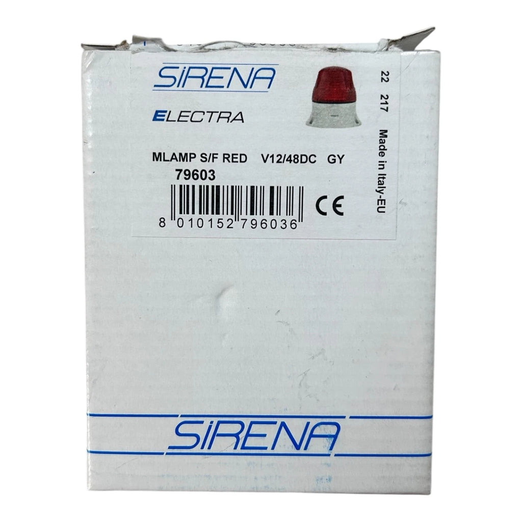 Sirena 79603 Electra Red Steady Flashing Micro Lamp for 12V/48DC