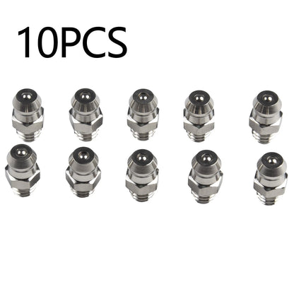 10X Stainless Steel Straight Hydraulic Grease Fitting Kit M6X1mm Thread