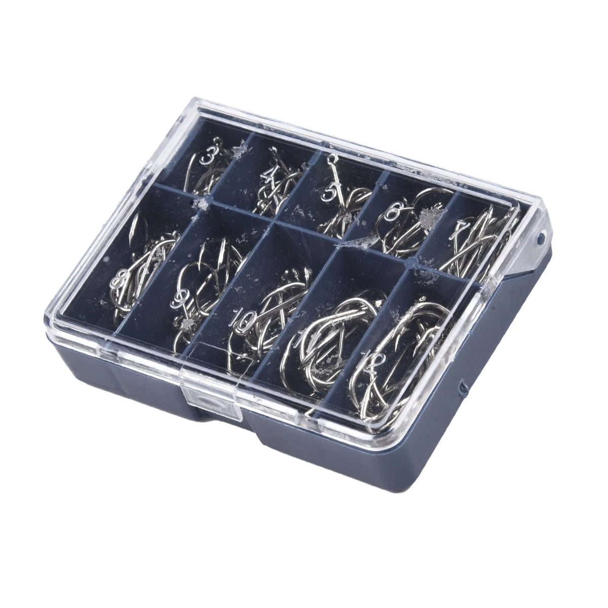 100pcs Carbon Steel Fly Barb Fishing Hooks for Fly Tying