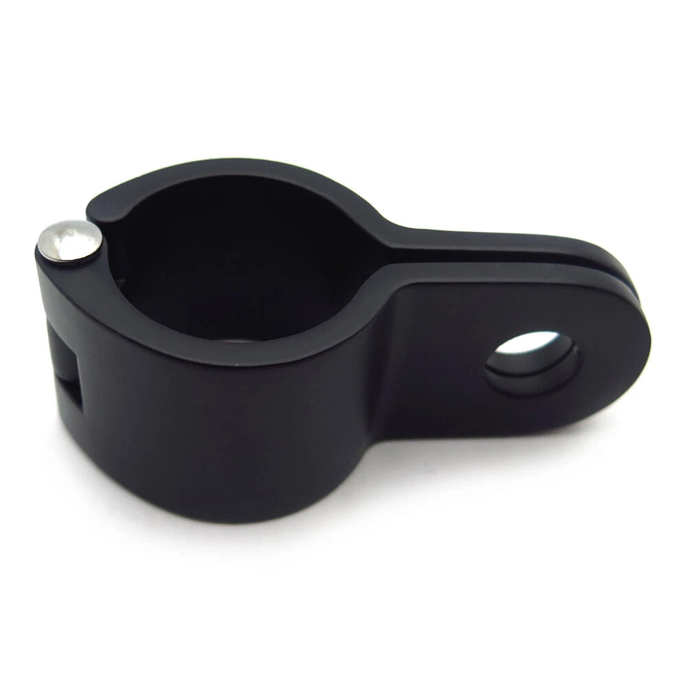 1x Black 1.25" Engine Guard Longhorn Footpeg Clamp for HTT