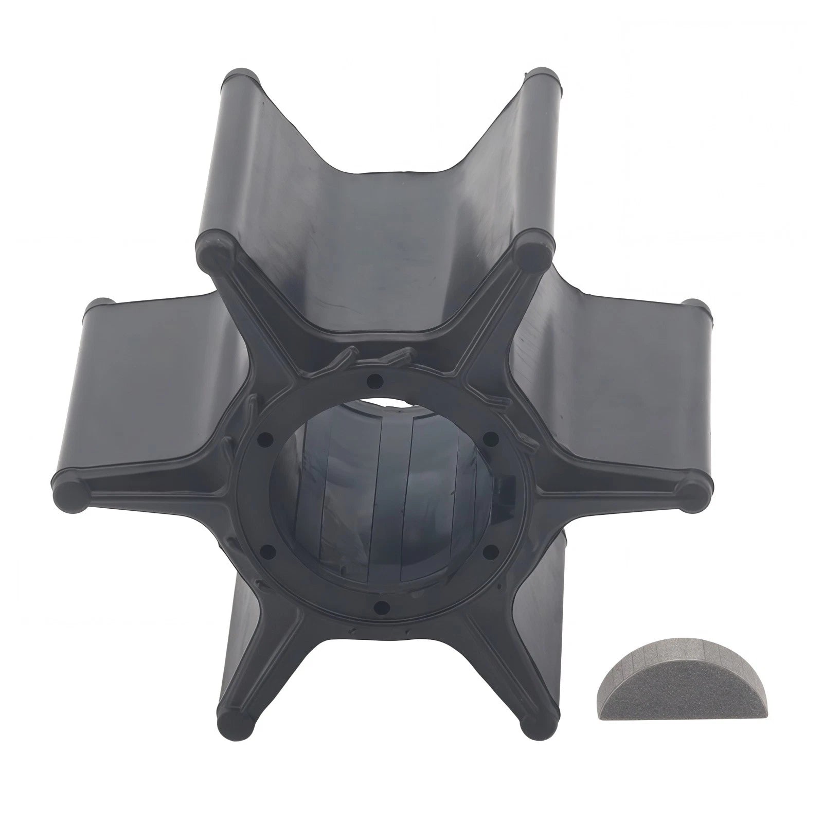 Water Pump Impeller & Key for Yamaha Outboard 75-100 HP (67F-44352-00)