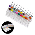Set of 20 PCB Drill Bits 3.175mm for Engraving (Colorful)