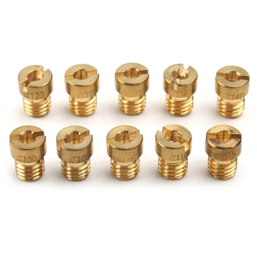 10pcs Carburetor Pilot Nozzle Kit for PWK Mikuni OKO KOSO (#100-#140)