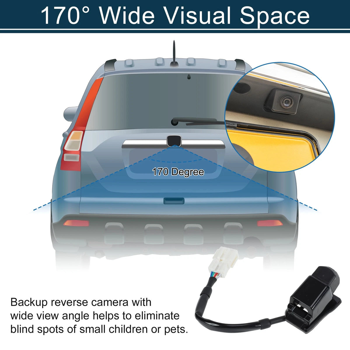 Rear View Park Assist Backup Camera for Acura RDX (2013–2015) 39530-TX4-A01