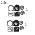 Set of 2 Carburetor Gasket Kits for Walbro K10-HDC Husqvarna 44 140S 240S 444