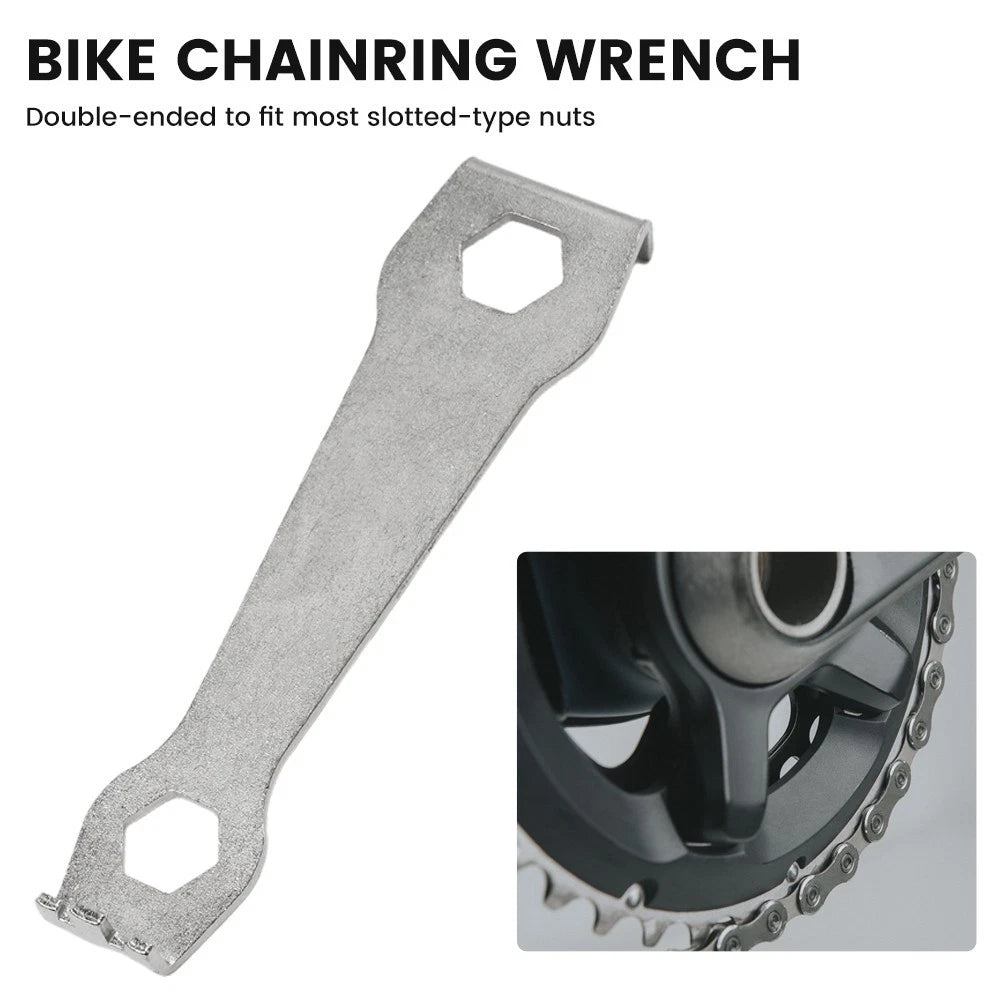 Wrench Tool Steel Double-Ended for Bicycle Chainring