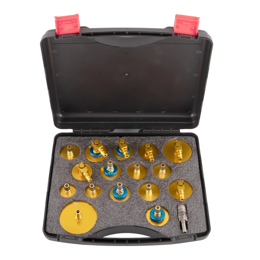 16-Pack Brake Bleeding Adapter Set for Master Cylinder