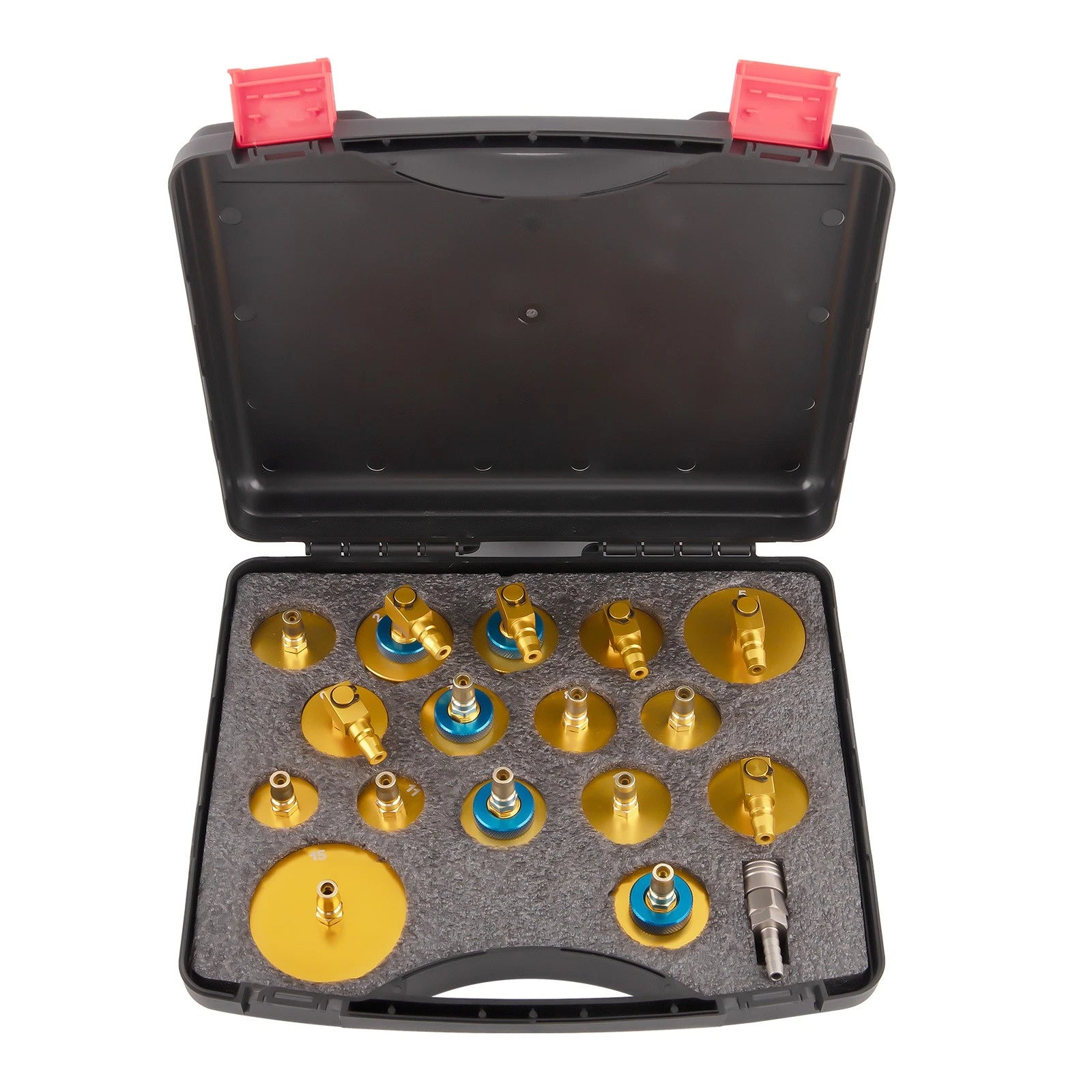 16-Pack Brake Bleeding Adapter Set for Master Cylinder