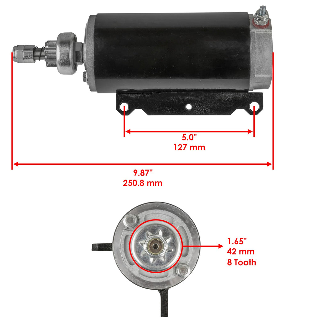 Starter Replacement for OMC Johnson Evinrude 200Hp 225Hp 235Hp (1960–1991)