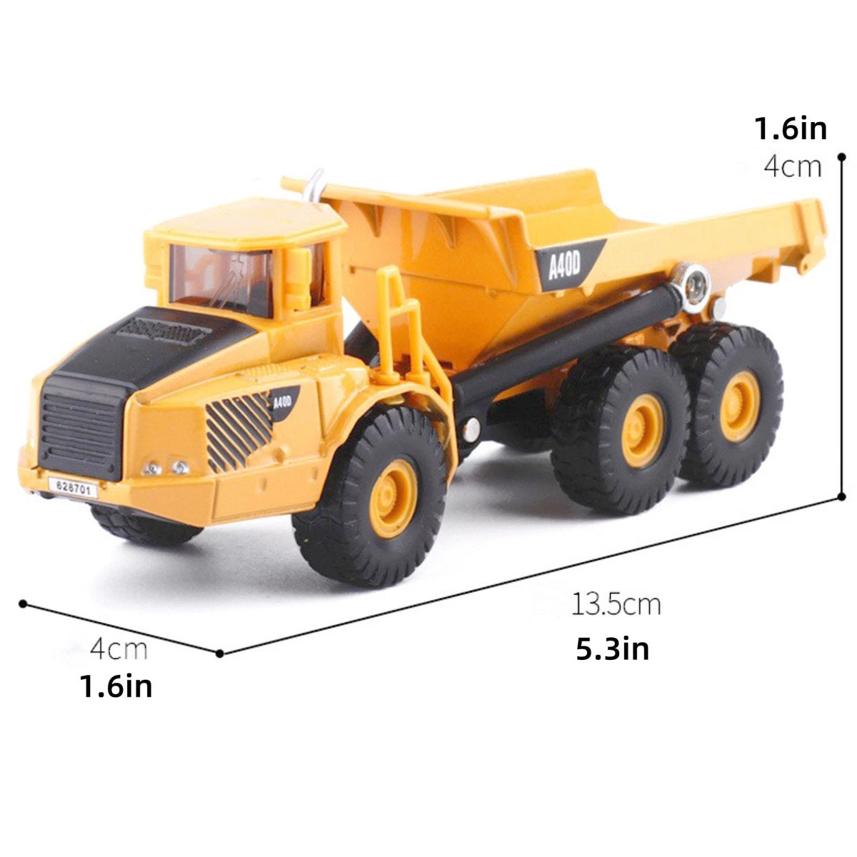 Diecast Alloy Mining Dumper Truck Model 1/87 Scale (13.5cm)