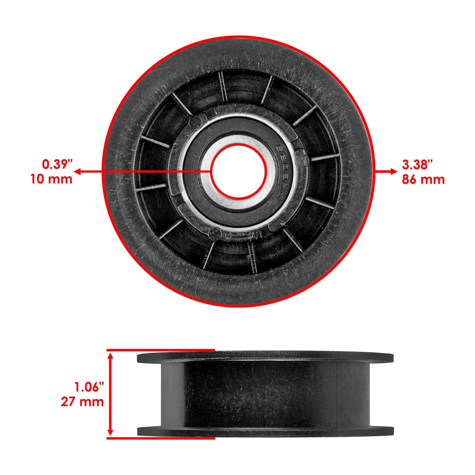 Idler Pulley for Transmission Belt Replacement for John Deere LA100 (2008–2013)