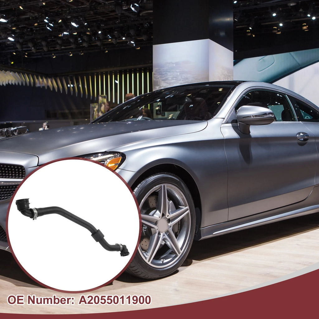 HVAC Heater Hose Replacement for Mercedes-Benz C300 (2015–2018) Rubber Black
