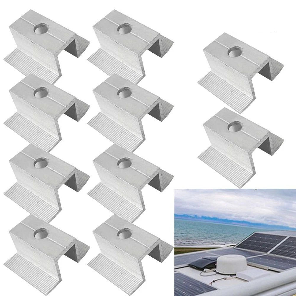 10X Aluminum Alloy Middle Clamp for Solar Panel Frame