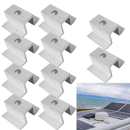 10X Aluminum Alloy Middle Clamp for Solar Panel Frame