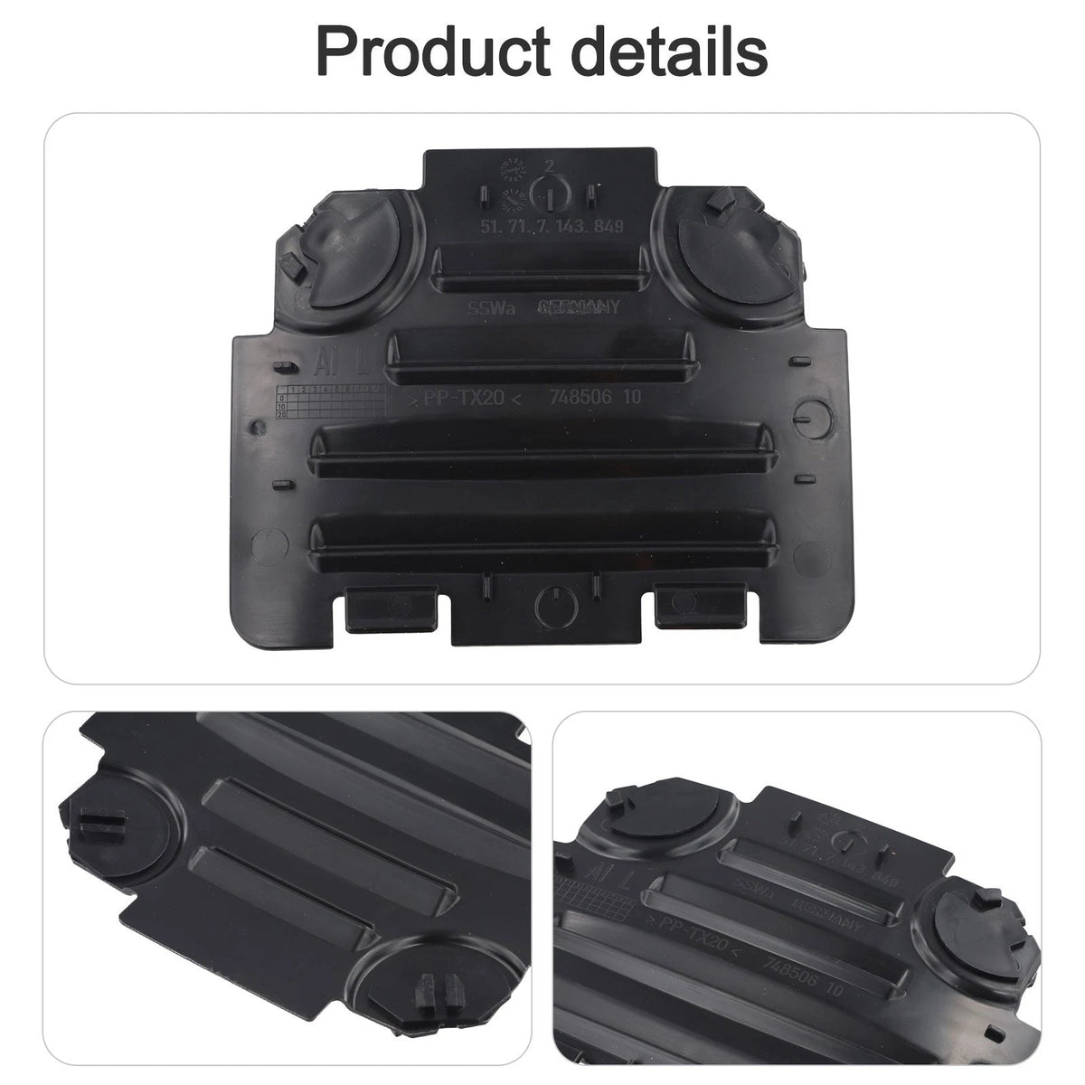 Fender Liner Cover for BMW 5 Series (2011–2016) Front Left Plastic