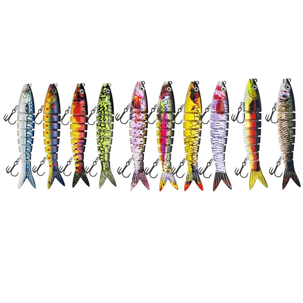 5pcs Multi Jointed Wobblers for Pike Fishing Lures